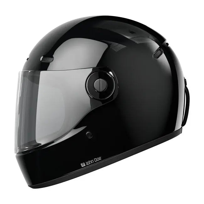 John Doe JD/One Glossy Black FREE UK Delivery, FREE 365 Day Returns | Moto Central