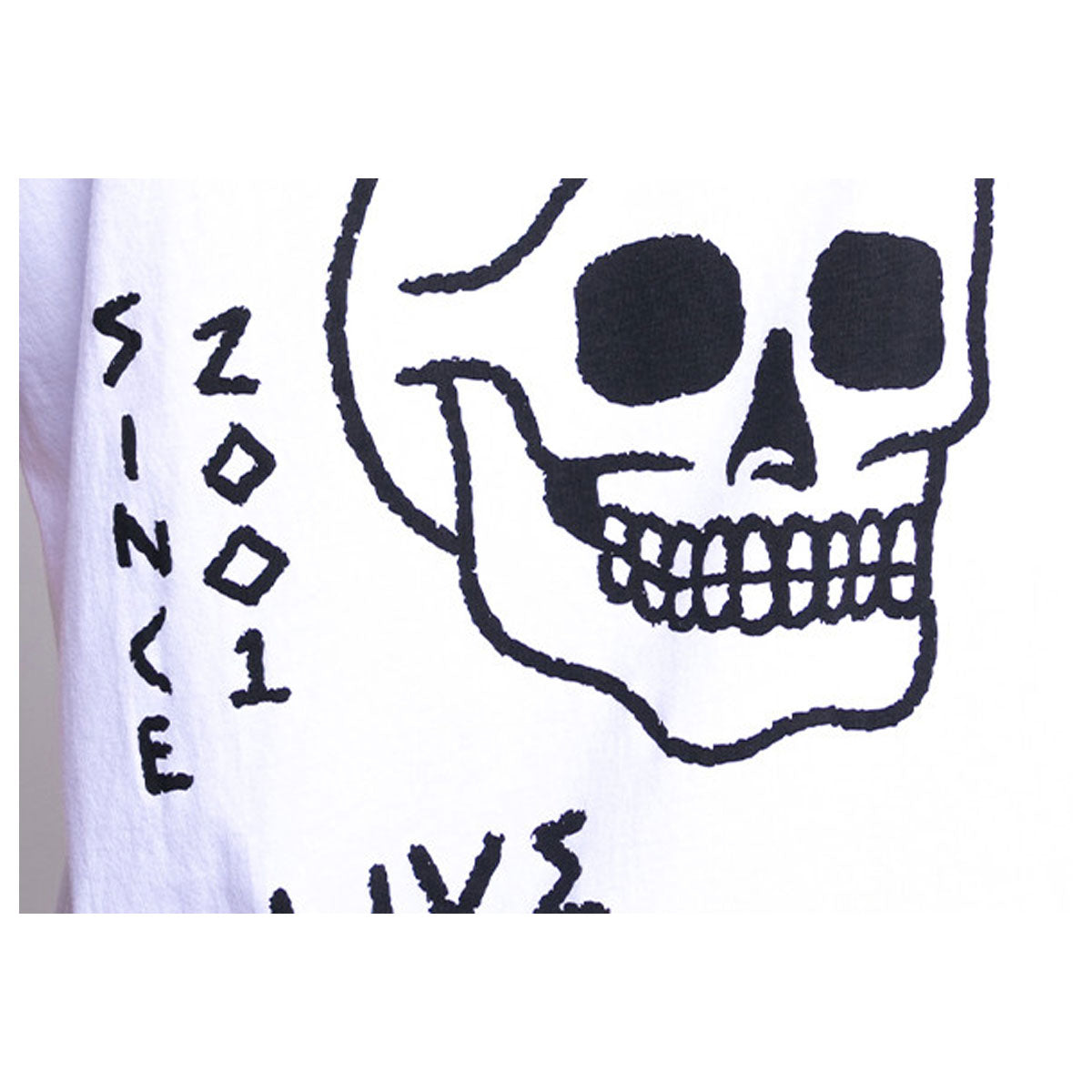 John Doe Live Fast Skull T-Shirt White
