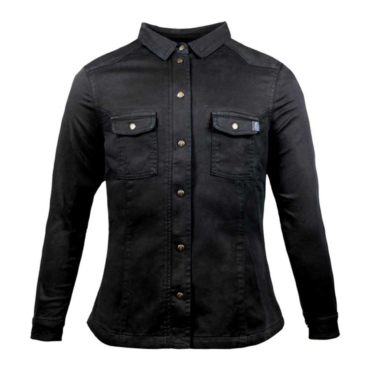 John Doe Motoshirt Ladies Protective Overshirt With XTM Fiber Black