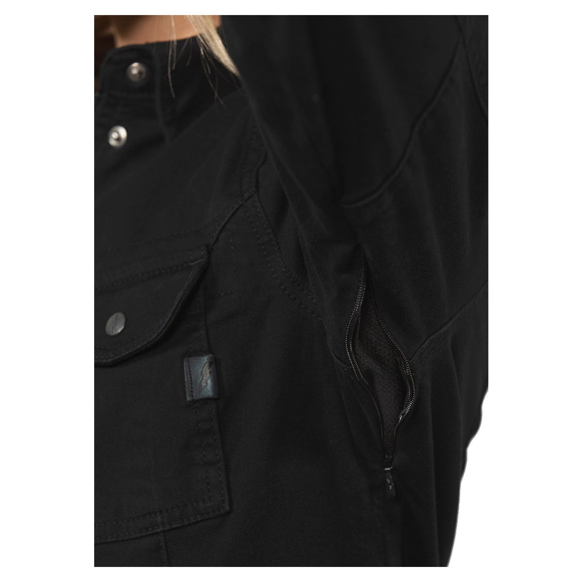 John Doe Motoshirt Ladies Protective Overshirt With XTM Fiber Black
