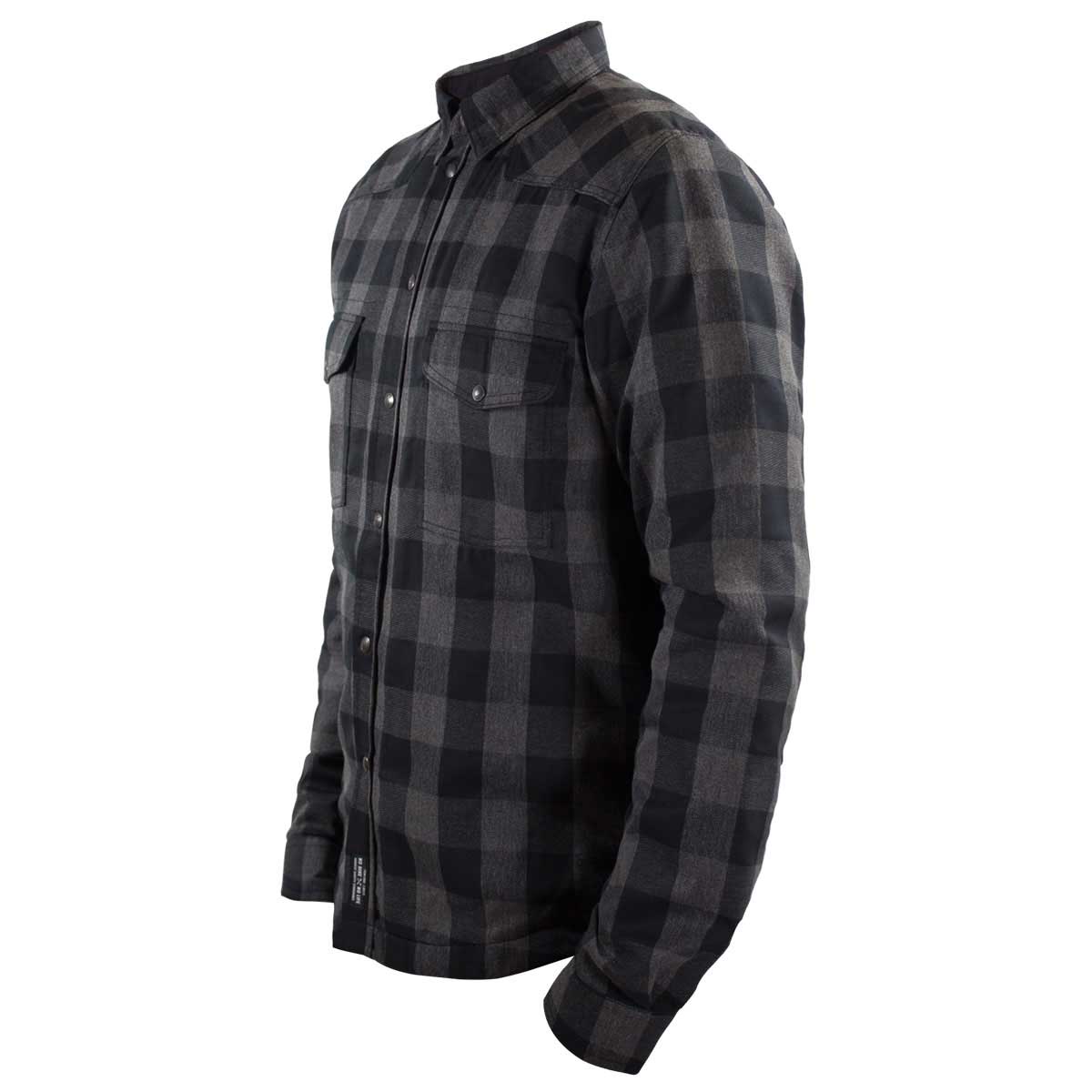 John Doe Motoshirt Protective Overshirt With XTM Fiber Grey / Black