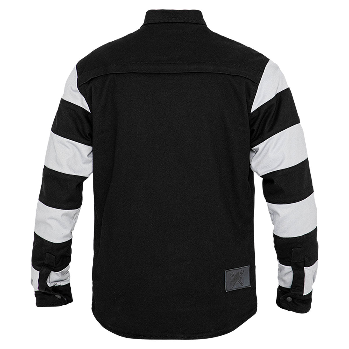 John Doe Motoshirt Protective Overshirt With XTM Fiber Prison Black / White