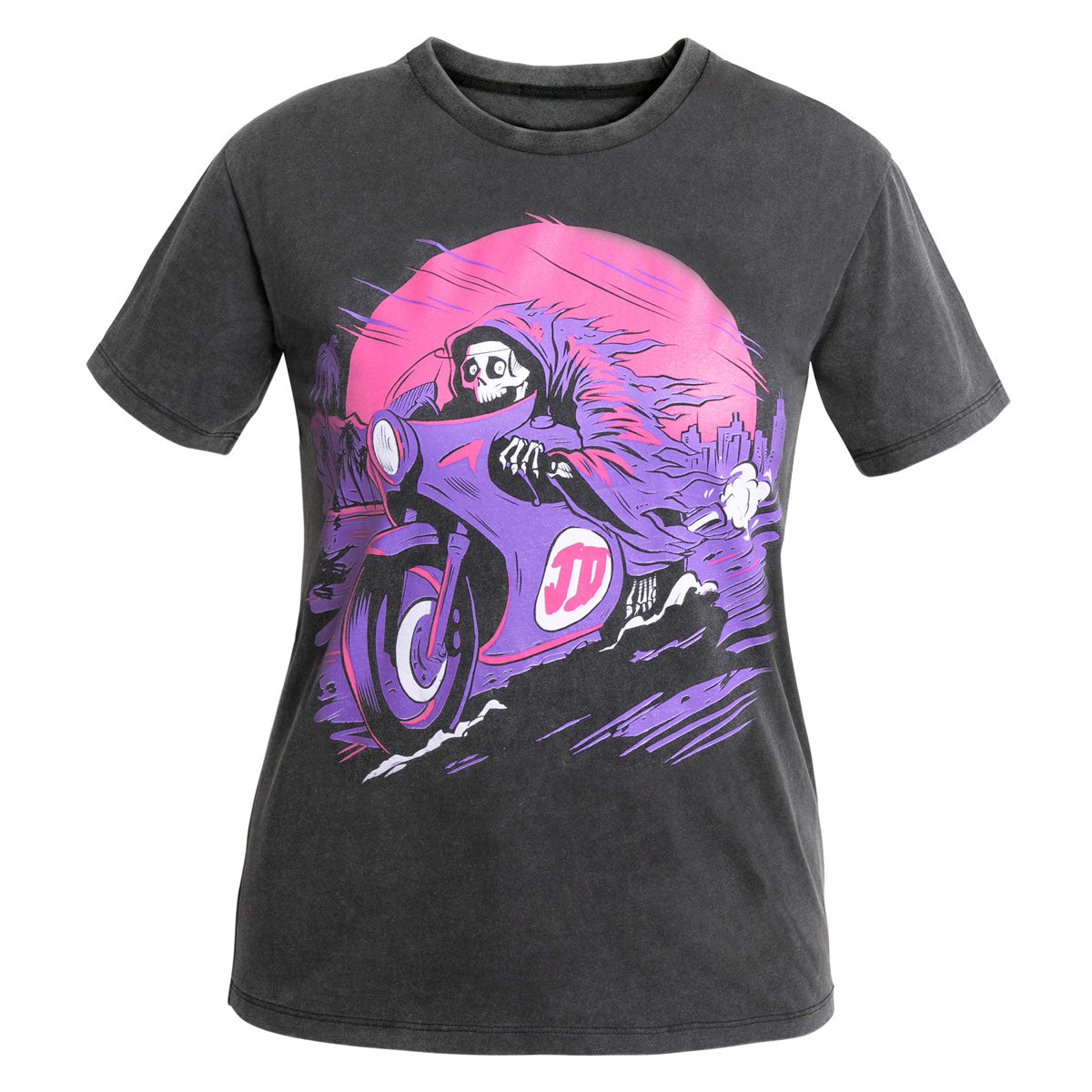 John Doe Palm Ladies T-Shirt Fade Out Black