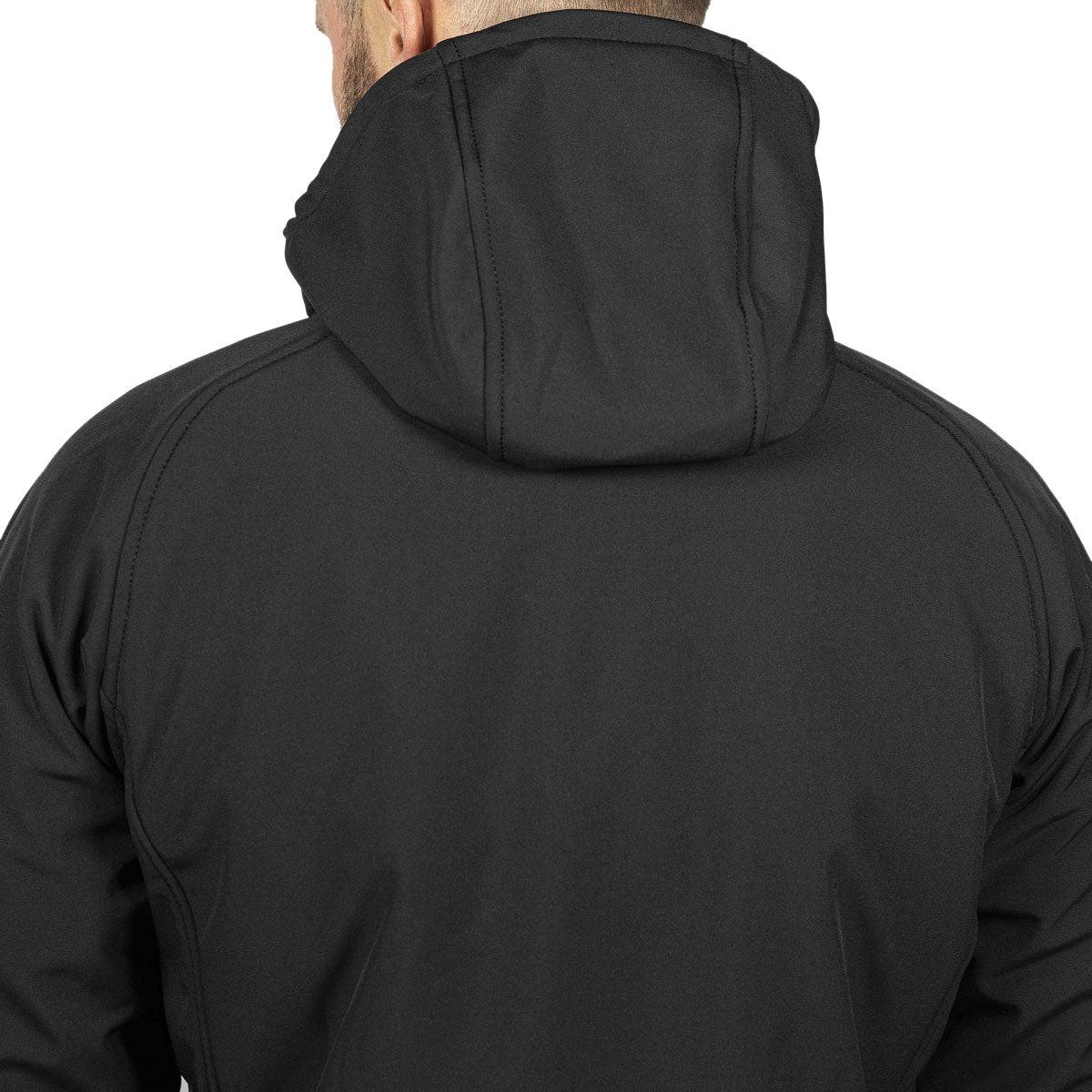John Doe Softshell 2 In 1 Hooded Textile Jacket With XTM Fiber Black