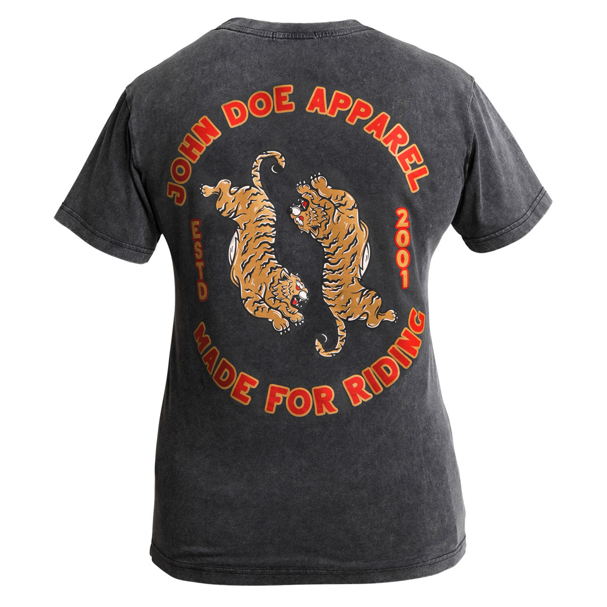 John Doe Tiger 2 Ladies T-Shirt Fade Out Black