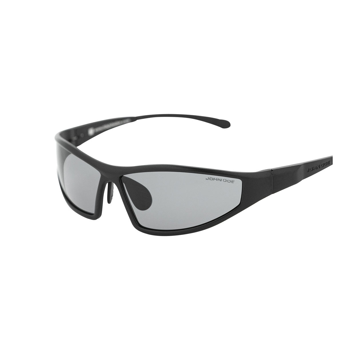 John Doe Titan Revolution Sunglasses Black With Grey Lenses