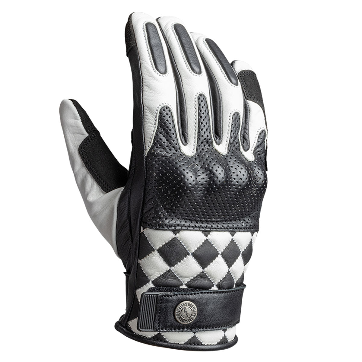 John Doe Tracker XTM Leather Gloves Race White / Black