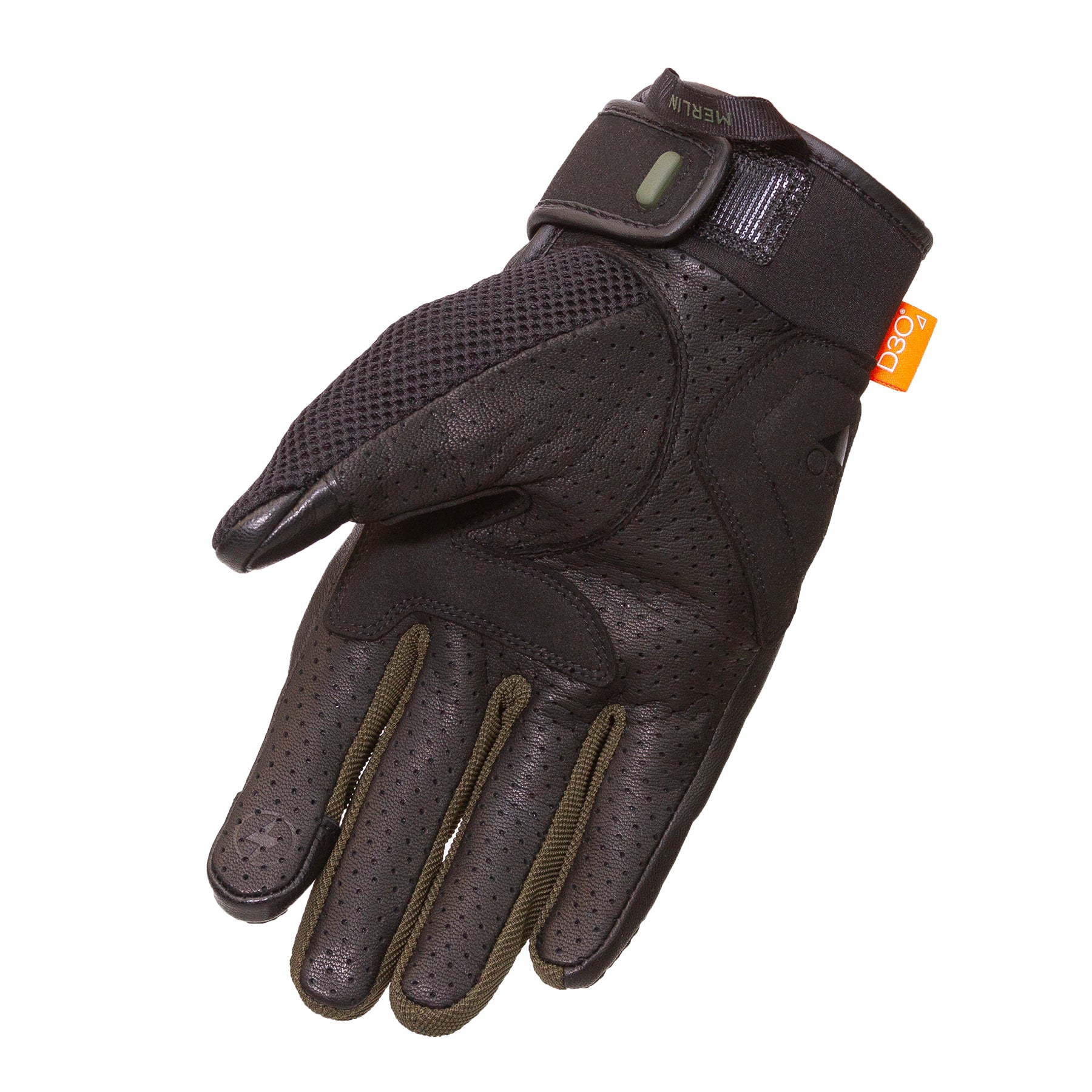 Merlin Jura Air D3O Gloves Black / Dark Green FREE UK Delivery, FREE 365 Day Returns | Moto Central