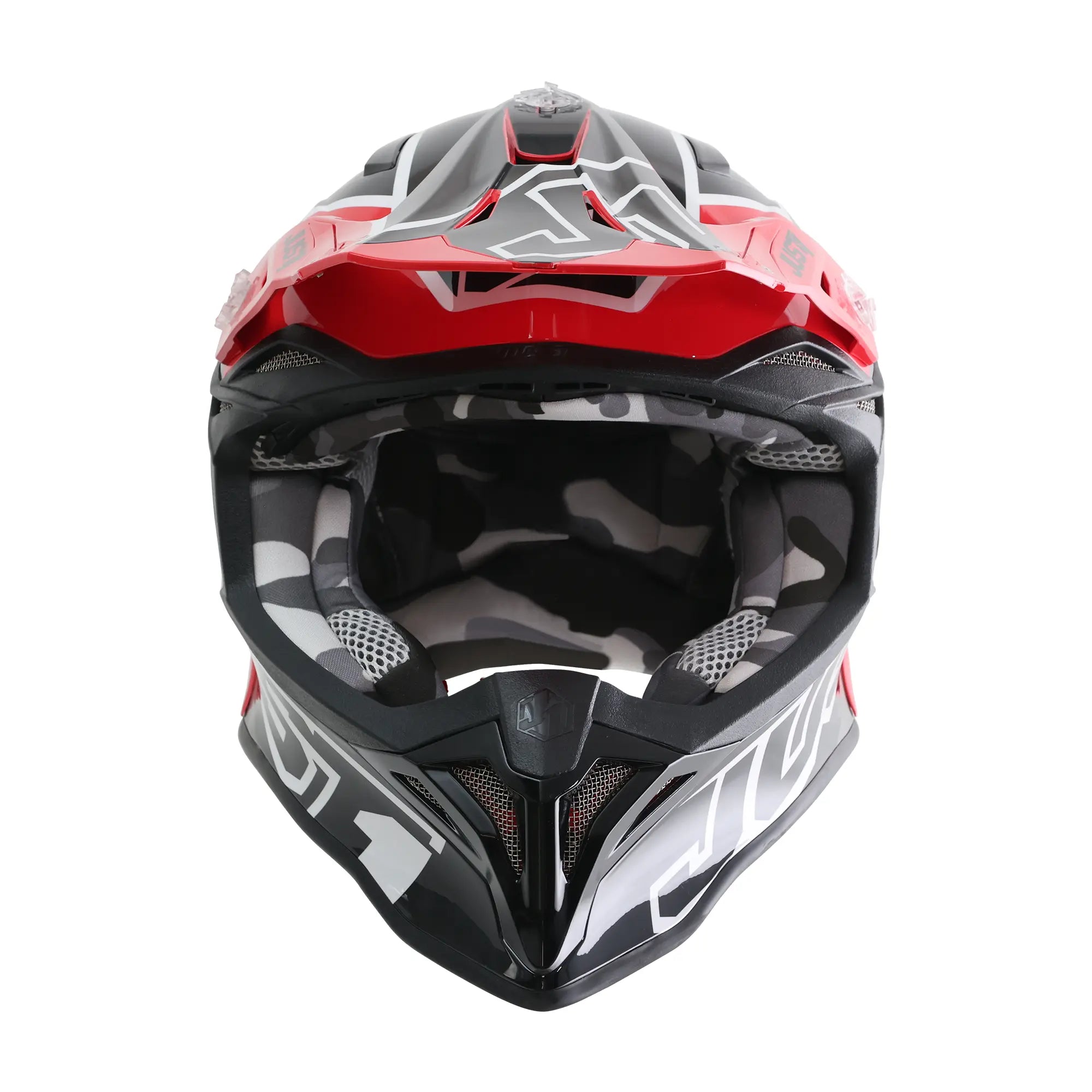 Just1 J39 Thruster Gloss Black / Red / White FREE UK Delivery, FREE 365 Day Returns | Moto Central