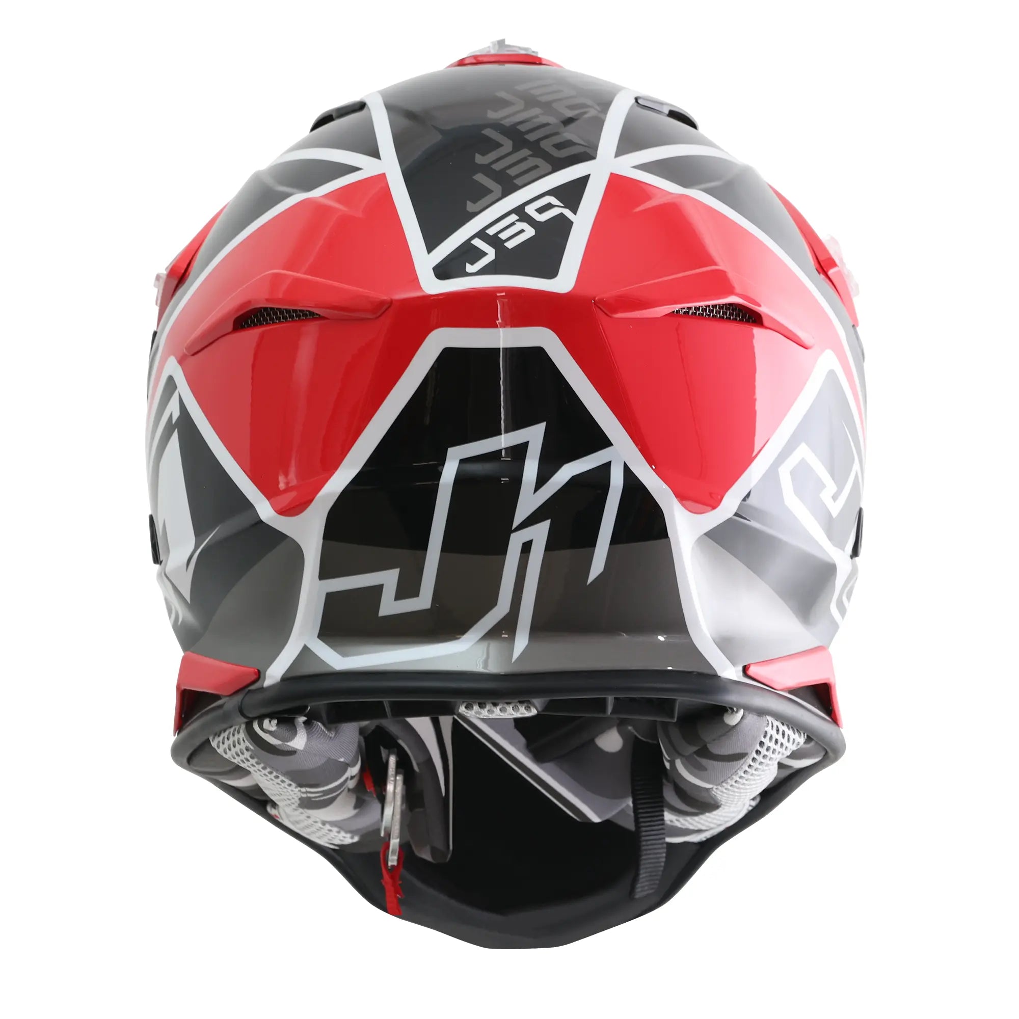 Just1 J39 Thruster Gloss Black / Red / White FREE UK Delivery, FREE 365 Day Returns | Moto Central
