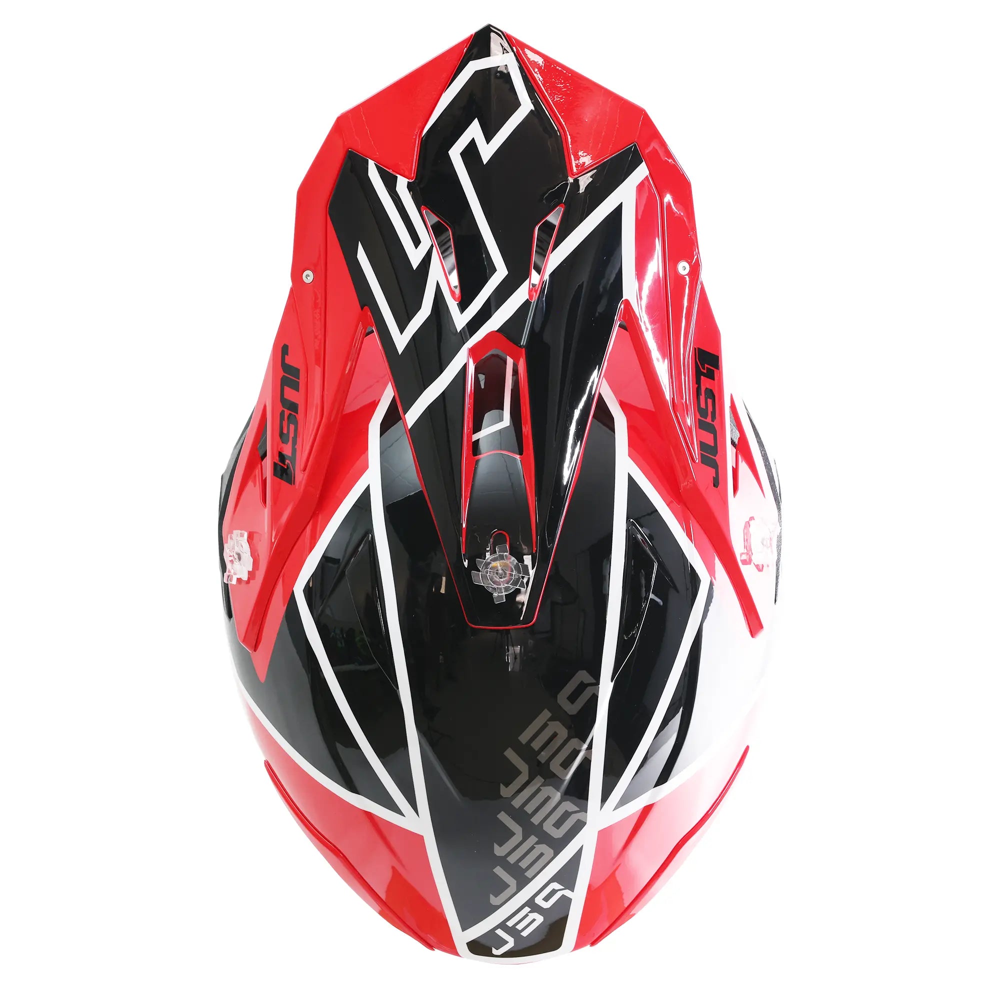 Just1 J39 Thruster Gloss Black / Red / White FREE UK Delivery, FREE 365 Day Returns | Moto Central