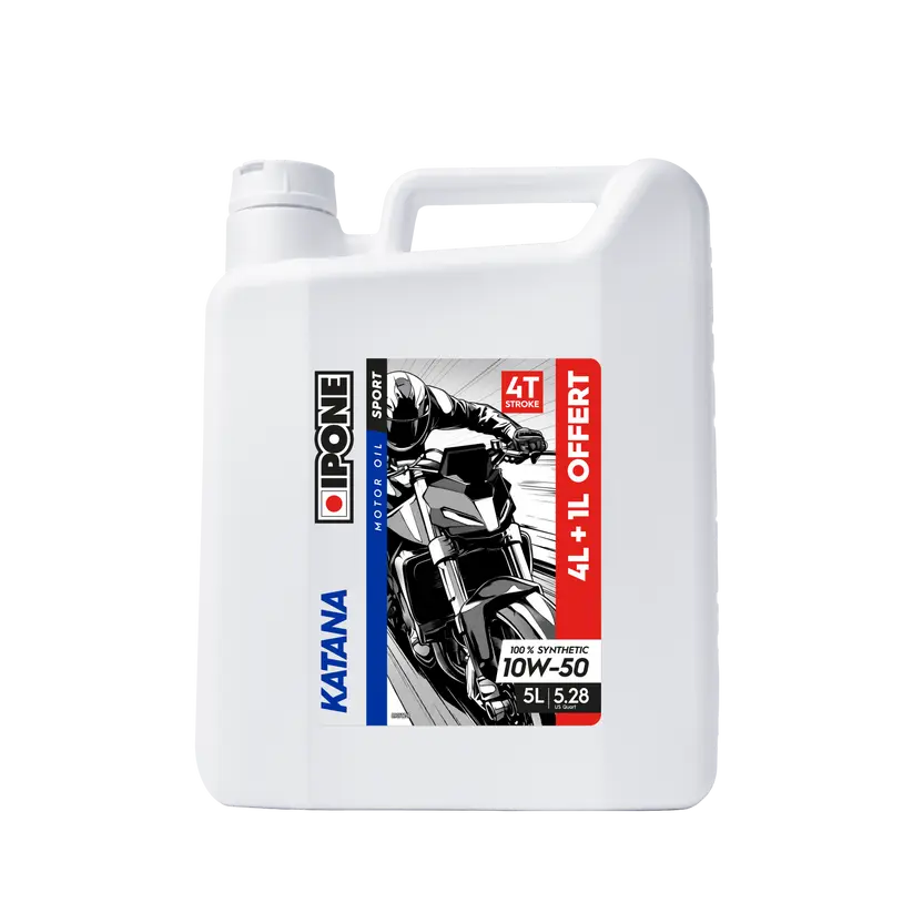 IPONE Katana 10W-50 Engine Oil - 4+1 Liters FREE UK Delivery, FREE 365 Day Returns | Moto Central