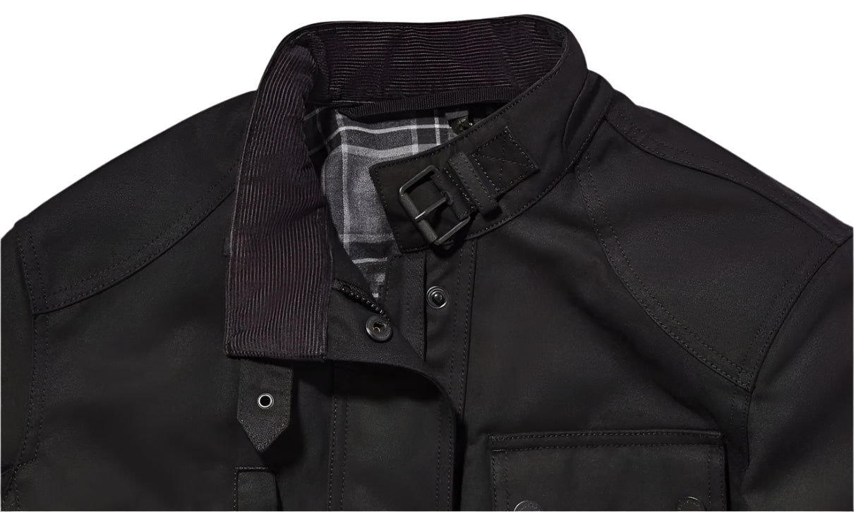 Belstaff Kates Cottage Ladies Textile Jacket Black FREE UK Delivery, FREE 365 Day Returns | Moto Central