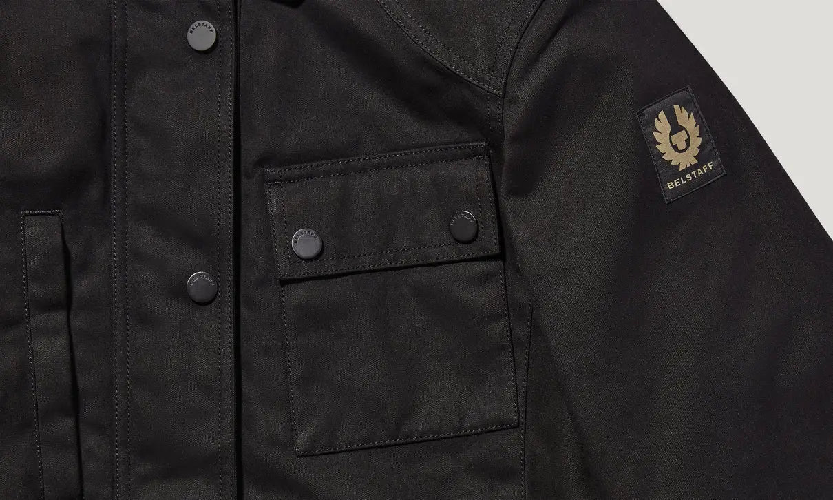 Belstaff Kates Cottage Ladies Textile Jacket Black FREE UK Delivery, FREE 365 Day Returns | Moto Central
