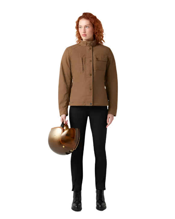 Belstaff Kates Cottage Ladies Textile Jacket Sand FREE UK Delivery, FREE 365 Day Returns | Moto Central