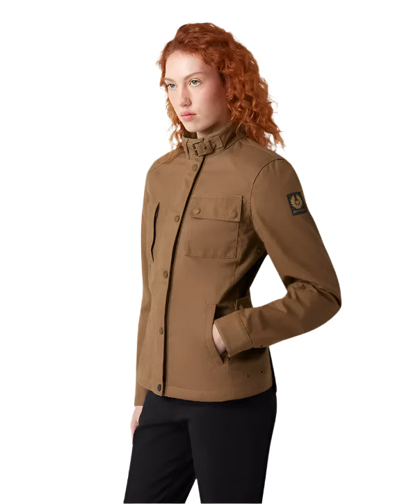 Belstaff Kates Cottage Ladies Textile Jacket Sand FREE UK Delivery, FREE 365 Day Returns | Moto Central