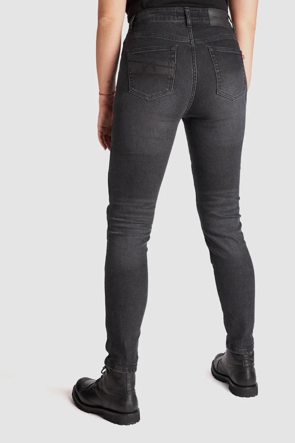 Pando Moto Kaya Slim Fit Ladies Jeans Grey FREE UK Delivery, FREE 365 Day Returns | Moto Central