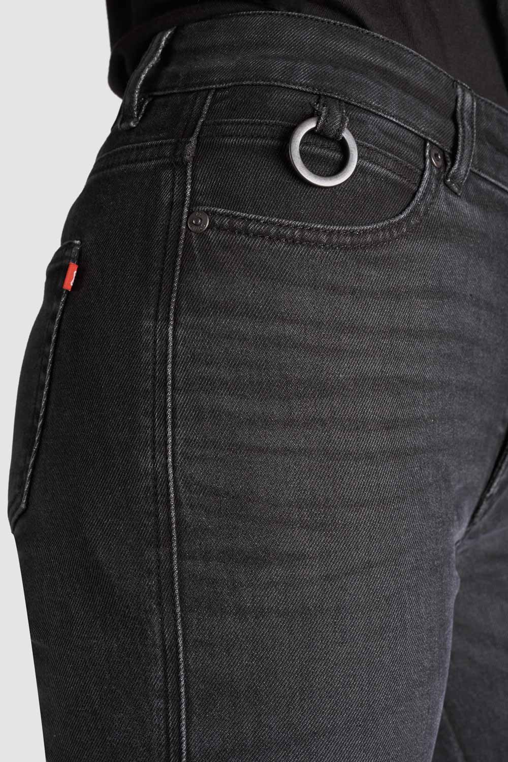Pando Moto Kaya Slim Fit Ladies Jeans Grey FREE UK Delivery, FREE 365 Day Returns | Moto Central