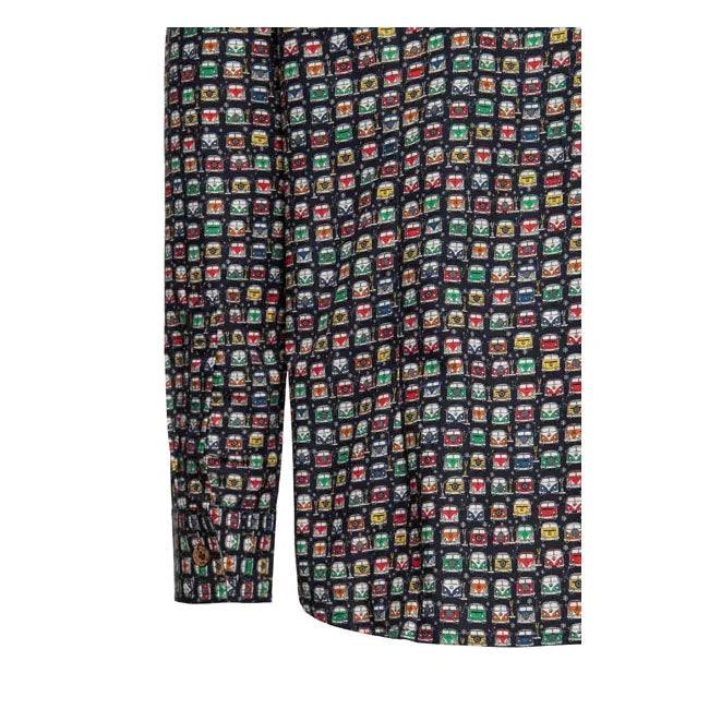 King Kerosin AOP Shirt Off Black - FREE UK Shipping, FREE 365 Day Returns | Moto Central