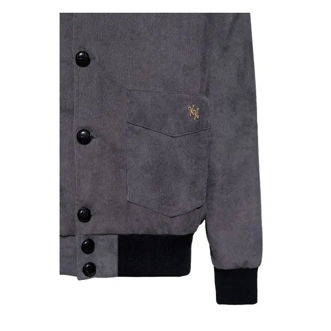 King Kerosin KK Corduroy Textile Jacket Steel Grey - FREE UK Shipping, FREE 365 Day Returns | Moto Central