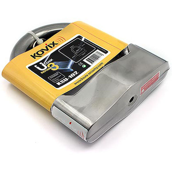 Kovix KSU U Lock 88mm X 102mm X 18mm Brushed Metal