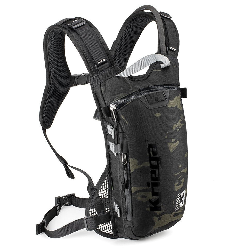 Kriega Hydro 3 Hydration Backpack Multicam Black - 3 Liters – front view