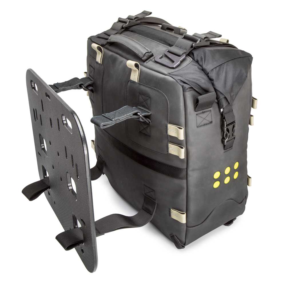 Kriega OS 32 Soft Pannier Black - 32 Liters - OS platform attachment view