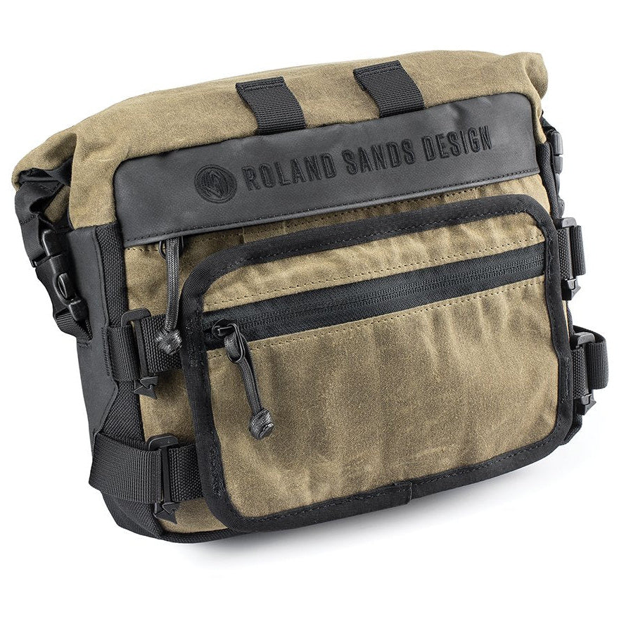 Kriega RSD Roam Handlebar Bag Black / Ranger - 3 Liters - front view