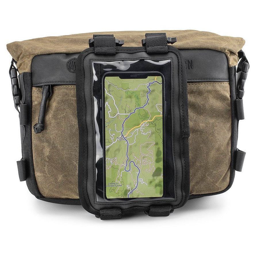Kriega RSD Roam Handlebar Bag Black / Ranger - 3 Liters - clear map pocket