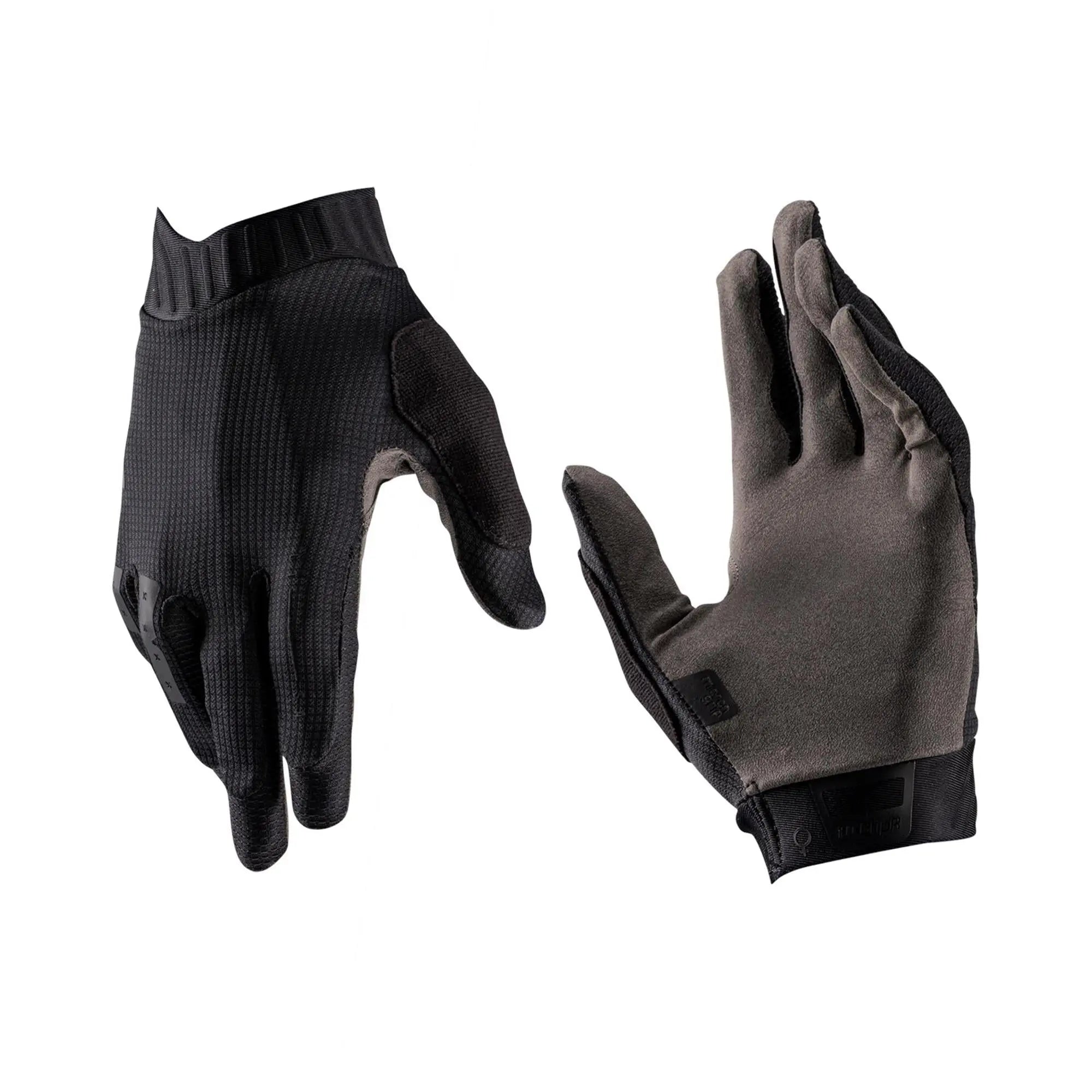 Leatt 1.0 GripR MTB Ladies Gloves Stealth Black / Grey - FREE UK Shipping, FREE 365 Day Returns | Moto Central