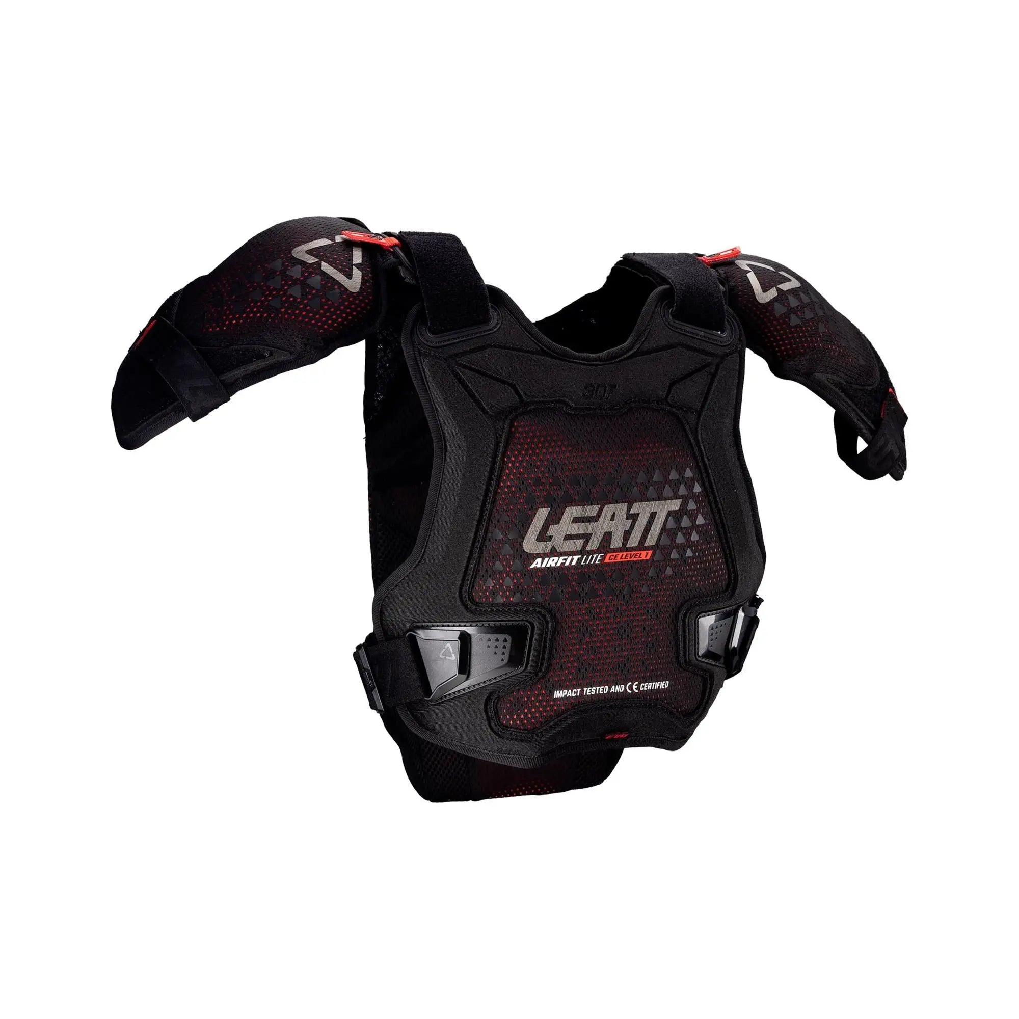 Leatt 3DF AirFit Evo Pro Junior Chest Protector Black - FREE UK Shipping, FREE 365 Day Returns | Moto Central