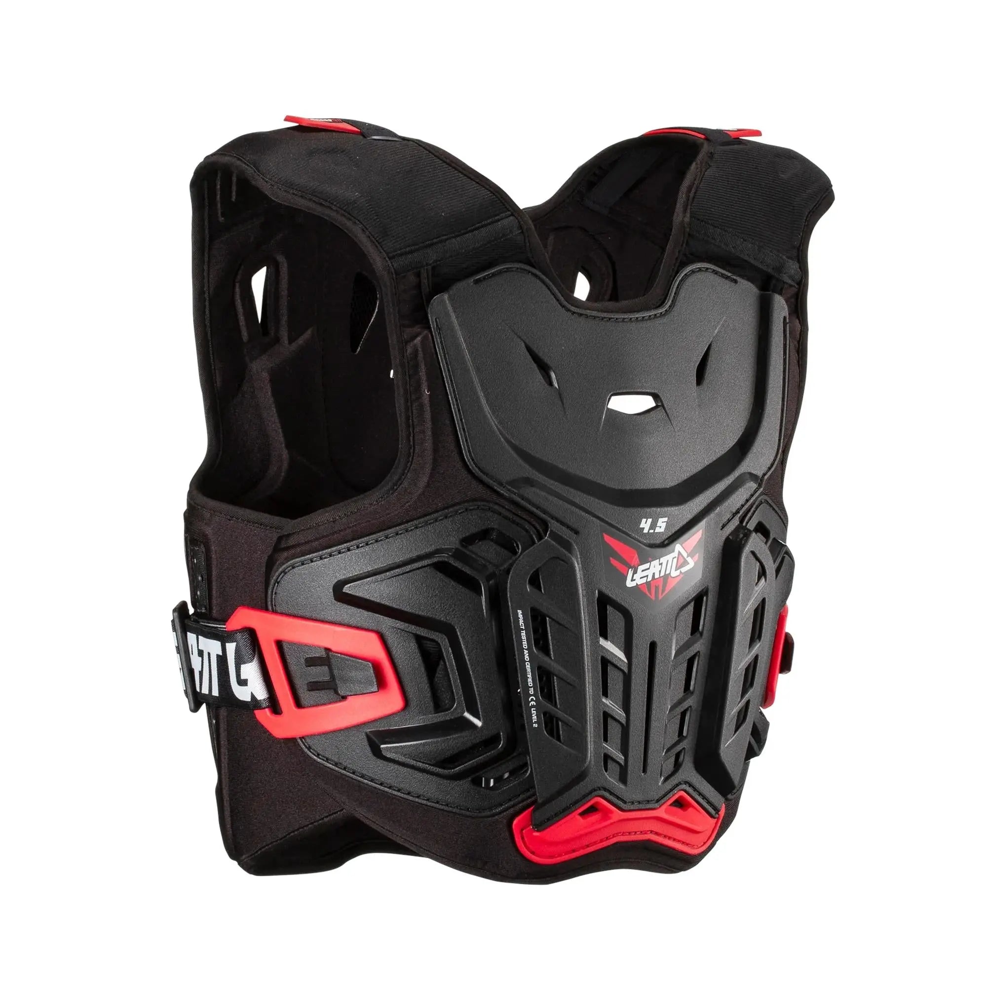 Leatt Junior 4.5 Chest Protector Black / Red - FREE UK Shipping, FREE 365 Day Returns | Moto Central
