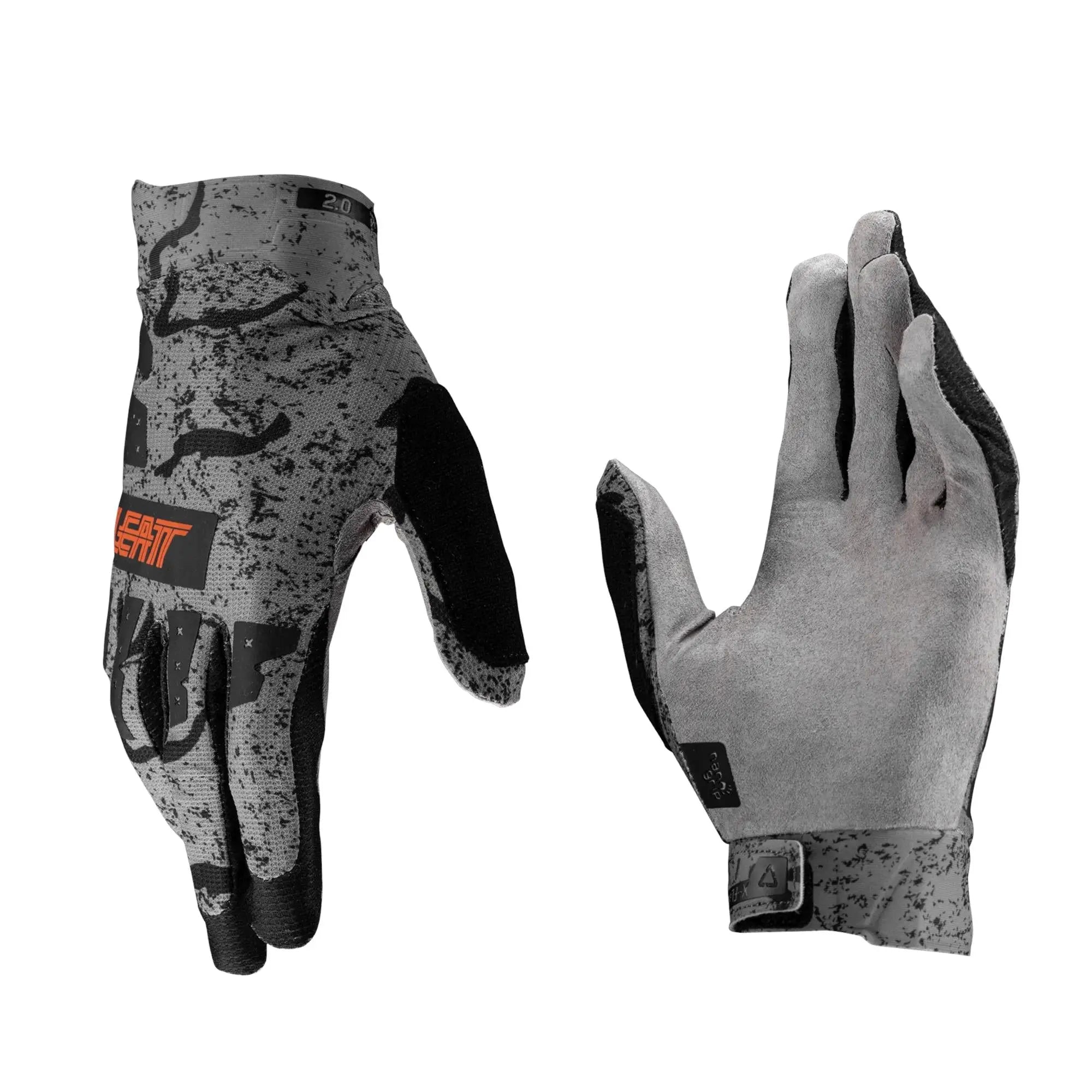 Leatt X-Flow 2.0 MTB Gloves Granite - FREE UK Shipping, FREE 365 Day Returns | Moto Central