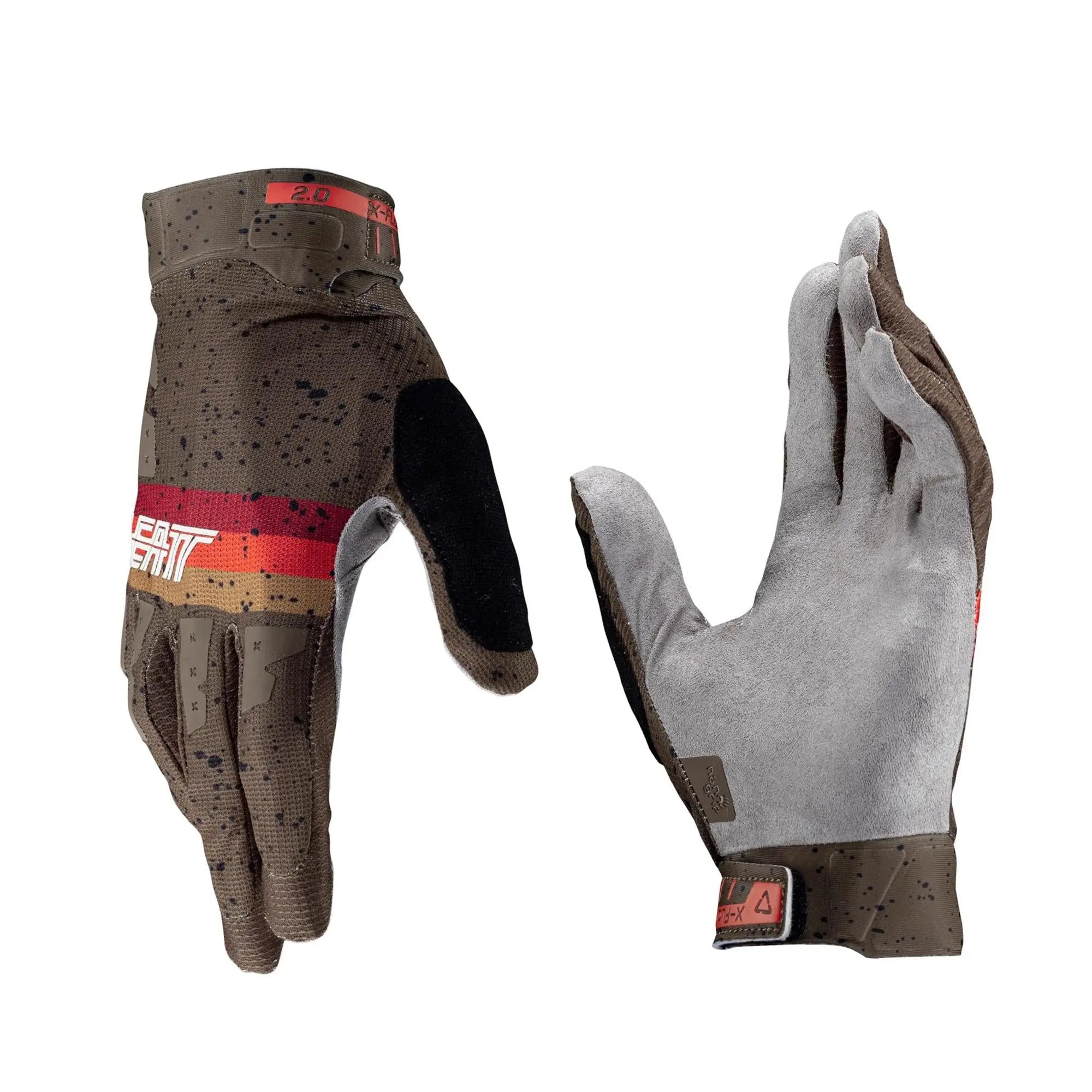 Leatt X-Flow 2.0 MTB Gloves Loam - FREE UK Shipping, FREE 365 Day Returns | Moto Central