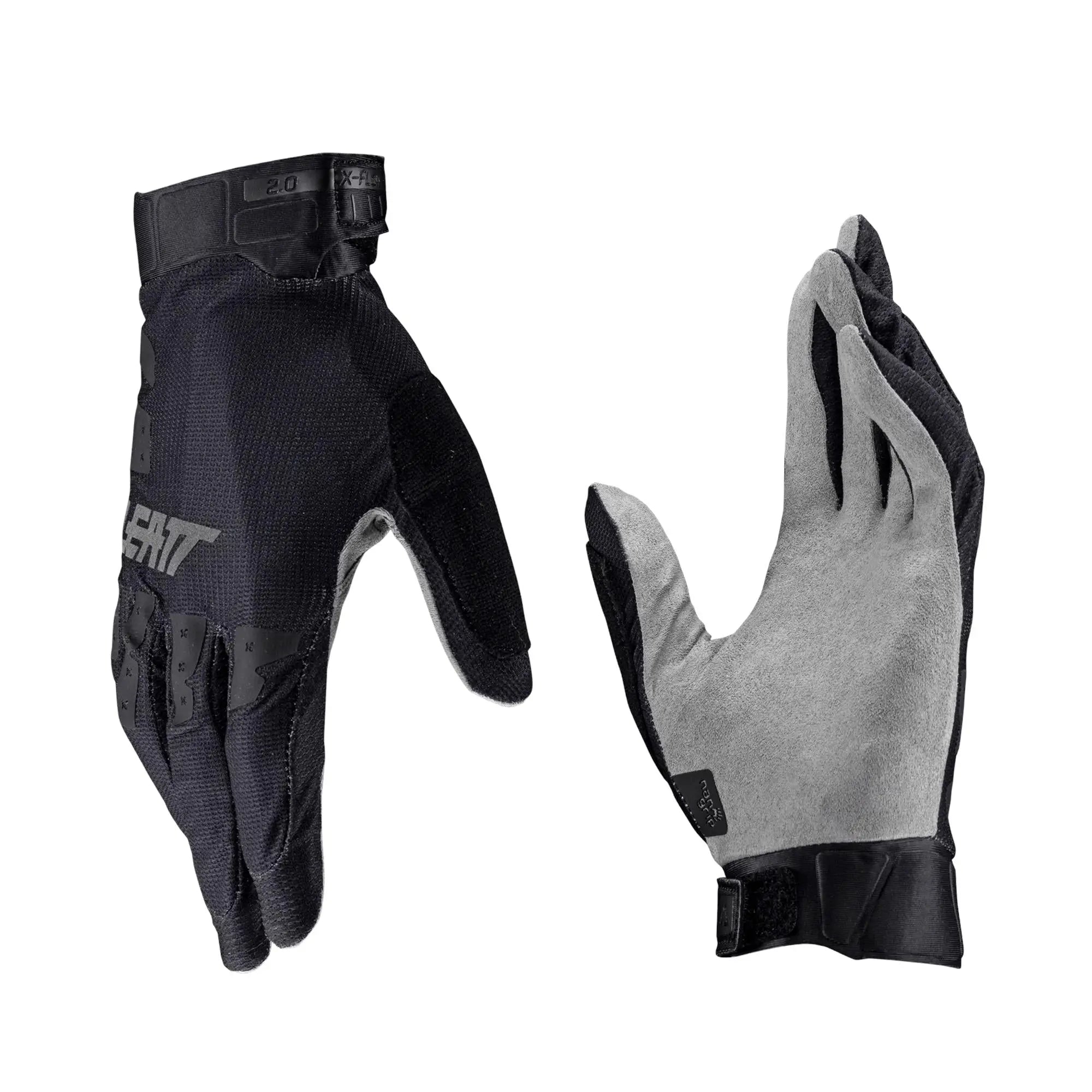 Leatt X-Flow 2.0 MTB Gloves Stealth - FREE UK Shipping, FREE 365 Day Returns | Moto Central