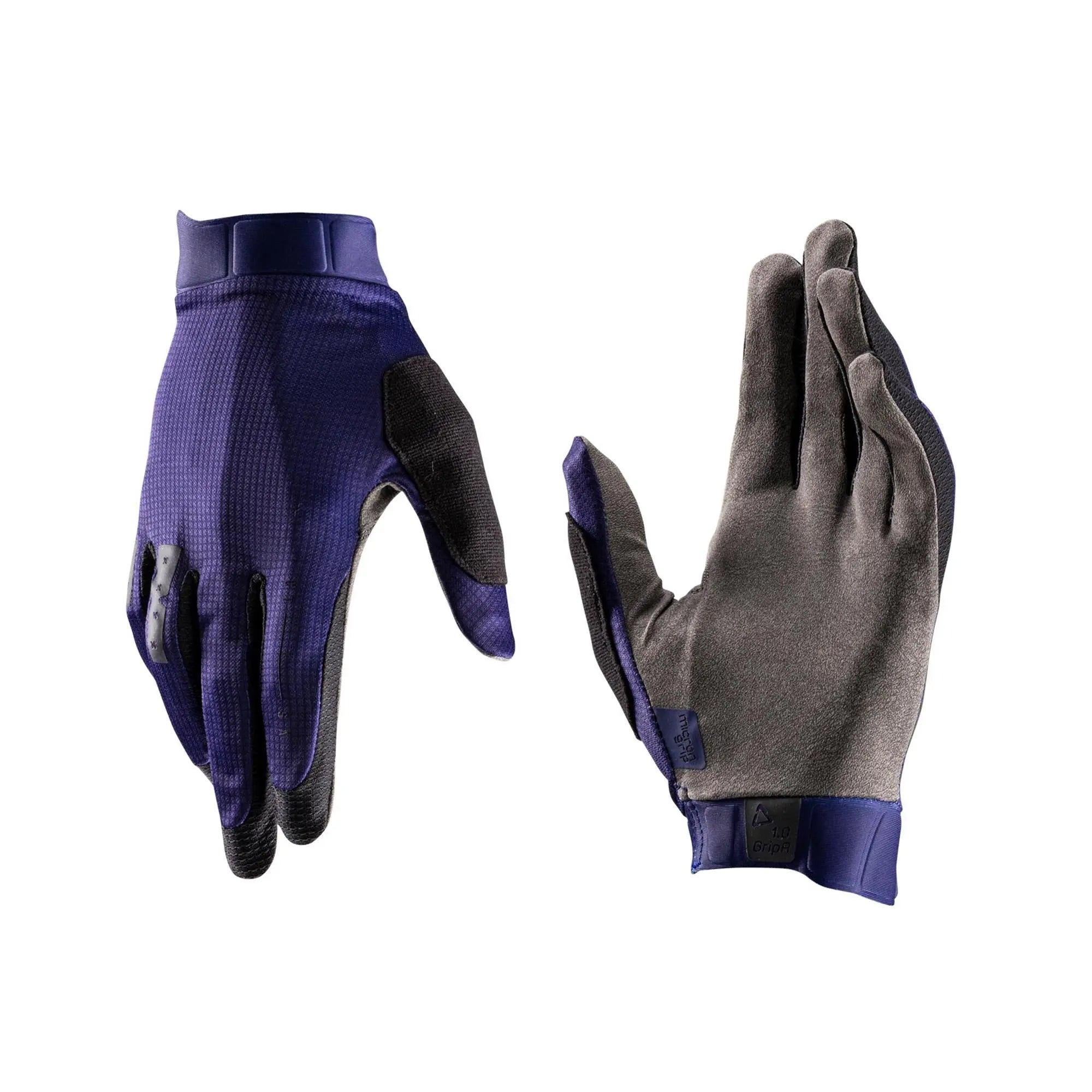 Leatt 1.0 GripR MTB Gloves Galaxy Blue - FREE UK Shipping, FREE 365 Day Returns | Moto Central