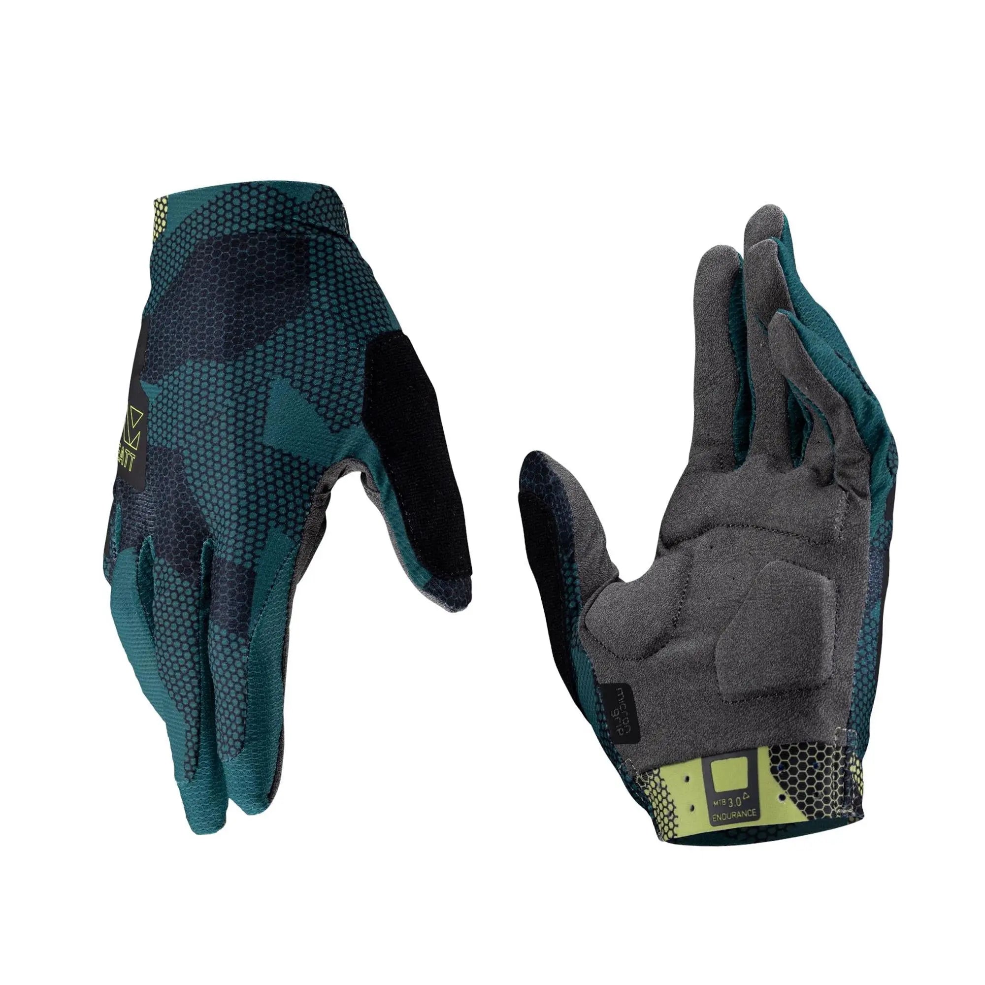 Leatt Endurance 3.0 MTB Gloves Teal - FREE UK Shipping, FREE 365 Day Returns | Moto Central
