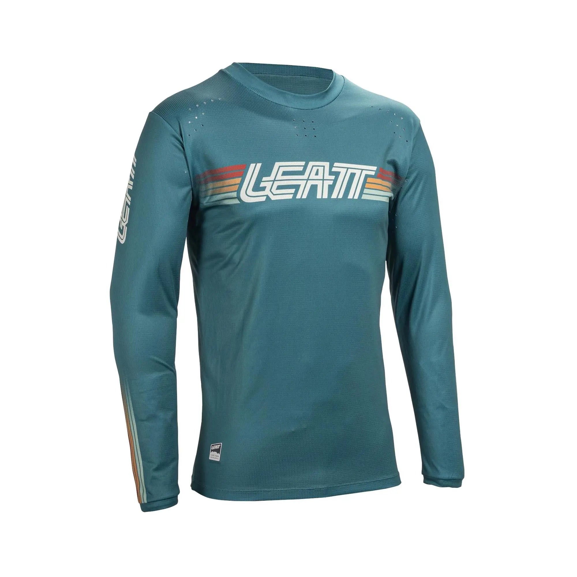 Leatt Enduro 4.0 MTB Jersey Teal - FREE UK Shipping, FREE 365 Day Returns | Moto Central
