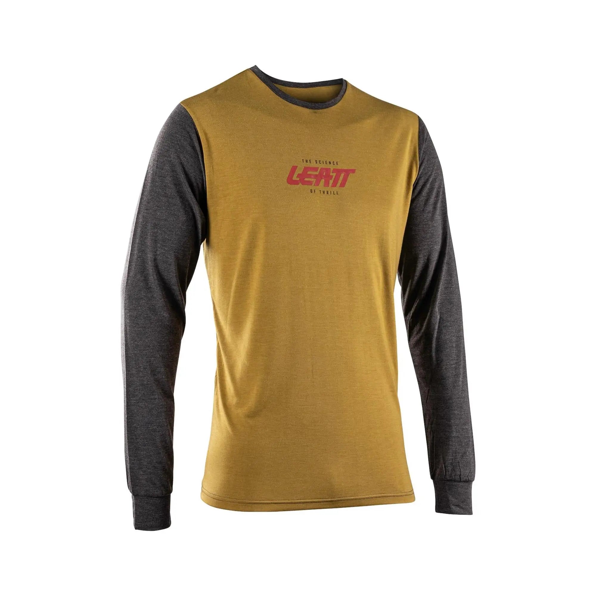 Leatt Long Sleeve Tech T-Shirt Brass Brown - FREE UK Shipping, FREE 365 Day Returns | Moto Central