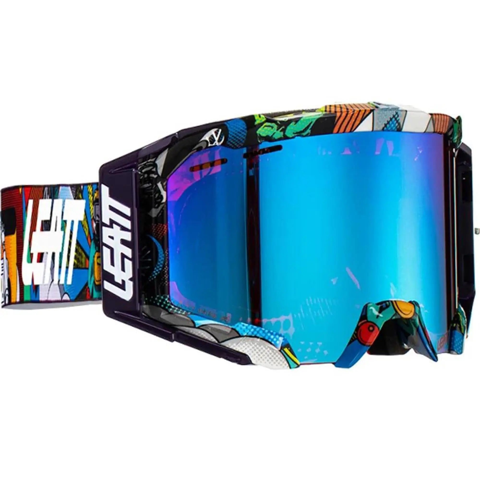 Leatt MTB Goggle Velocity 5.0 Iriz Area 51 Blue - FREE UK Shipping, FREE 365 Day Returns | Moto Central
