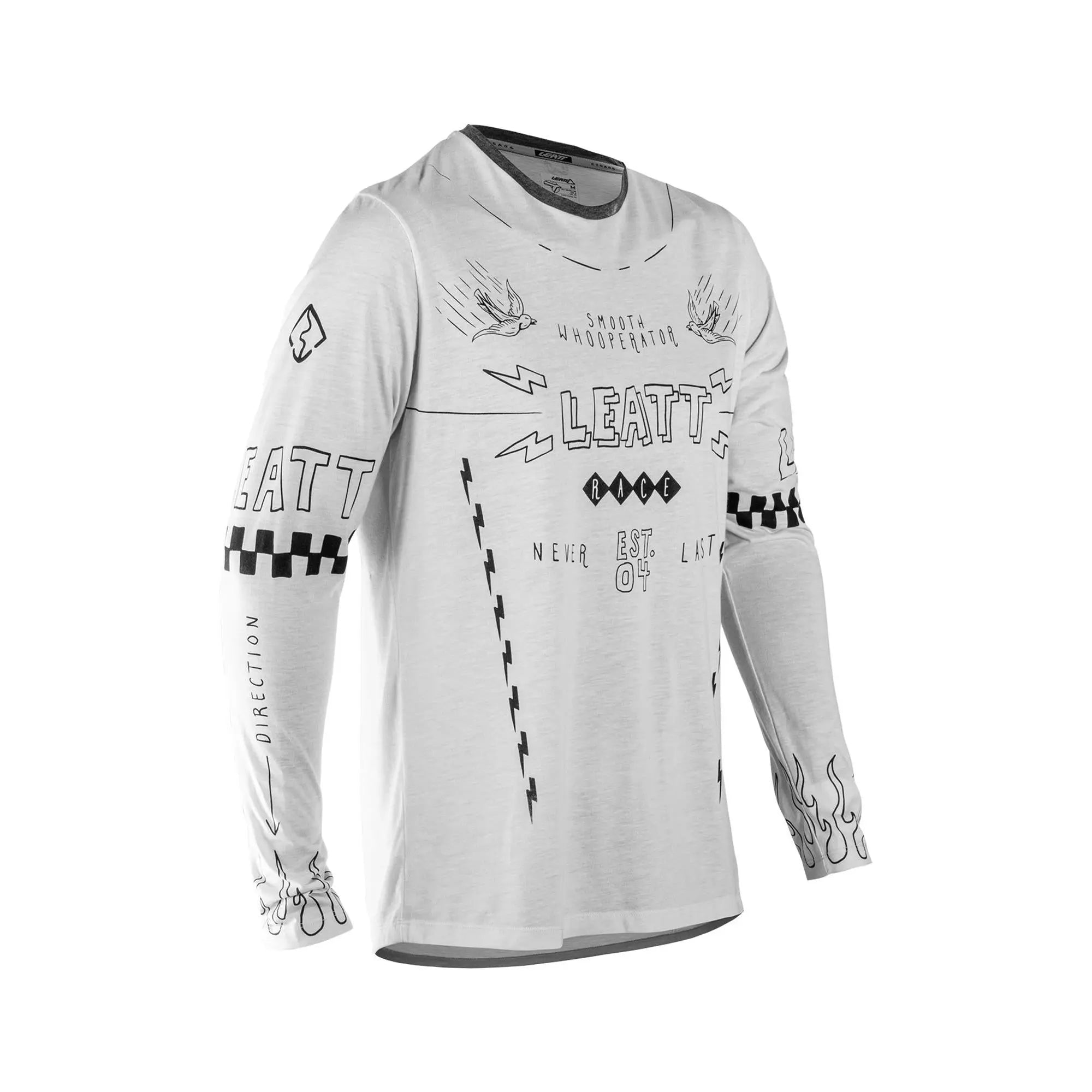 Leatt Gravity 3.0 MTB Long Sleeve Jersey V26 Cream White - FREE UK Shipping, FREE 365 Day Returns | Moto Central