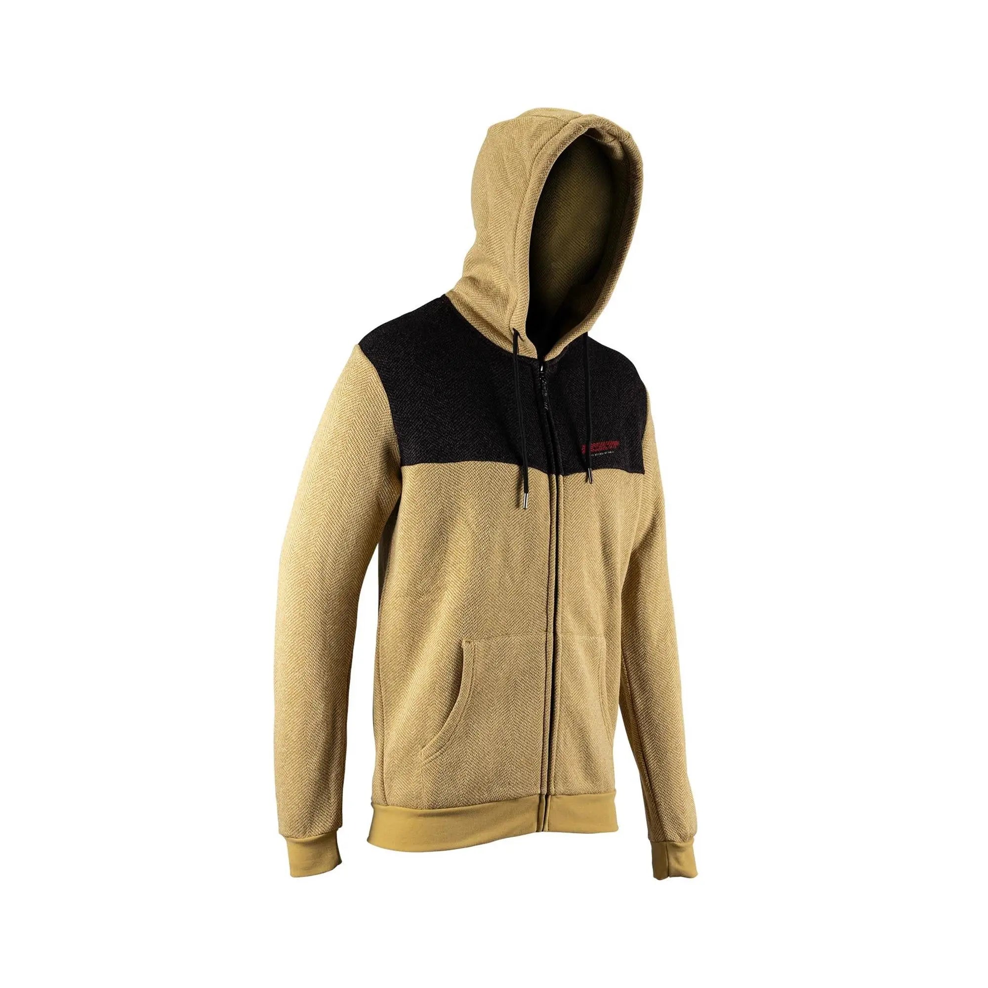 Leatt Zip Up Tech Hoodie Brass Brown - FREE UK Shipping, FREE 365 Day Returns | Moto Central