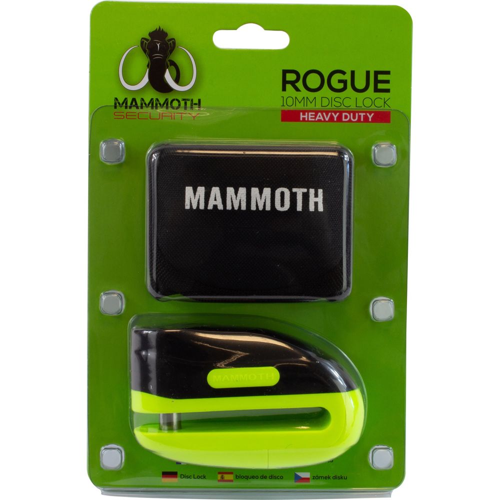 Mammoth Security Rogue Disc Lock Yellow