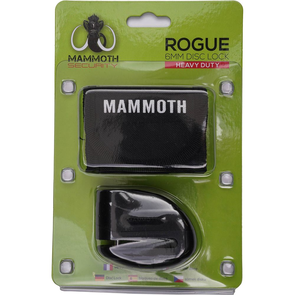 Mammoth Security Rogue Disc Lock Black