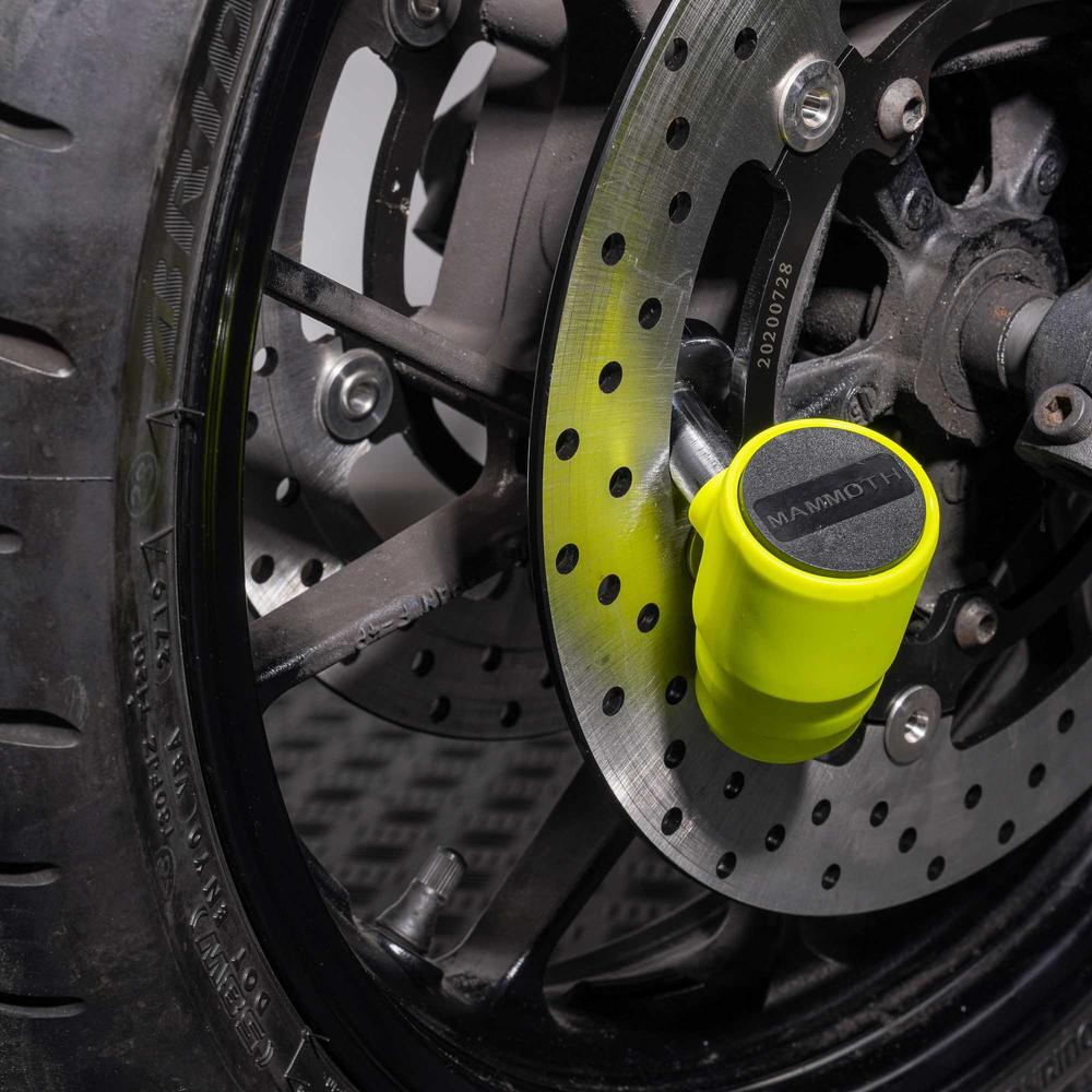 Mammoth Security MDX-12 Motorcycle Disc Lock 16 MM Sold Secure Gold Approved