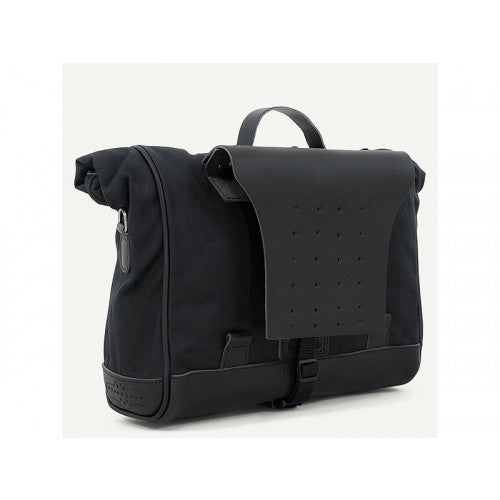 Longride Waxed Canvas LOX Saddlebag Black - 9.5 Liters