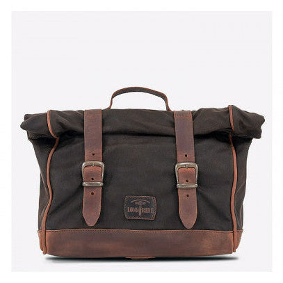 Longride Waxed Canvas LOX Saddlebag Khaki - 9.5 Liters - primary product view