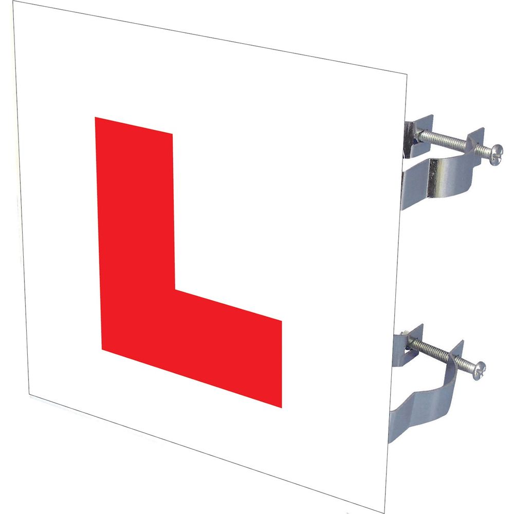 Bike It Rigid L-Plates With Fitting Brackets - Pack Of 10