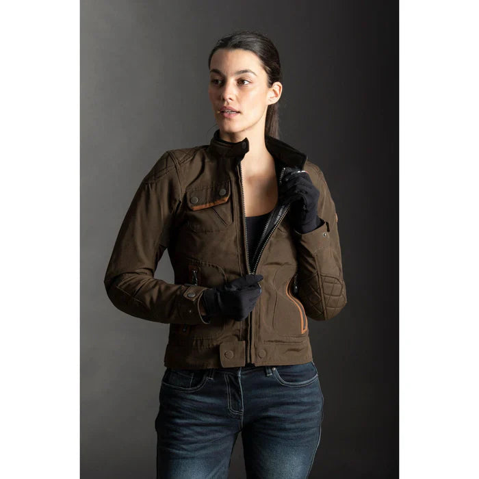 LS2 Bullet Ladies Textile Jacket Brown
