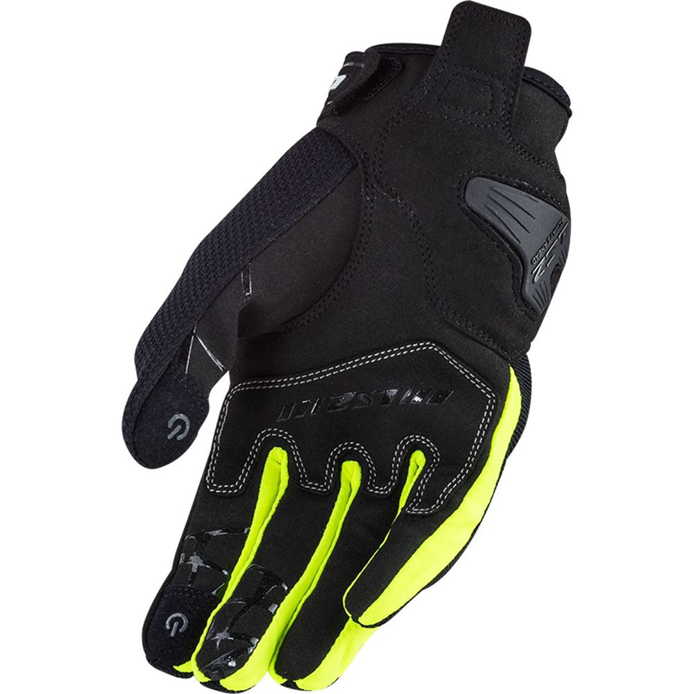 LS2 Dart 2 Textile Gloves Black / Hi-Viz Yellow